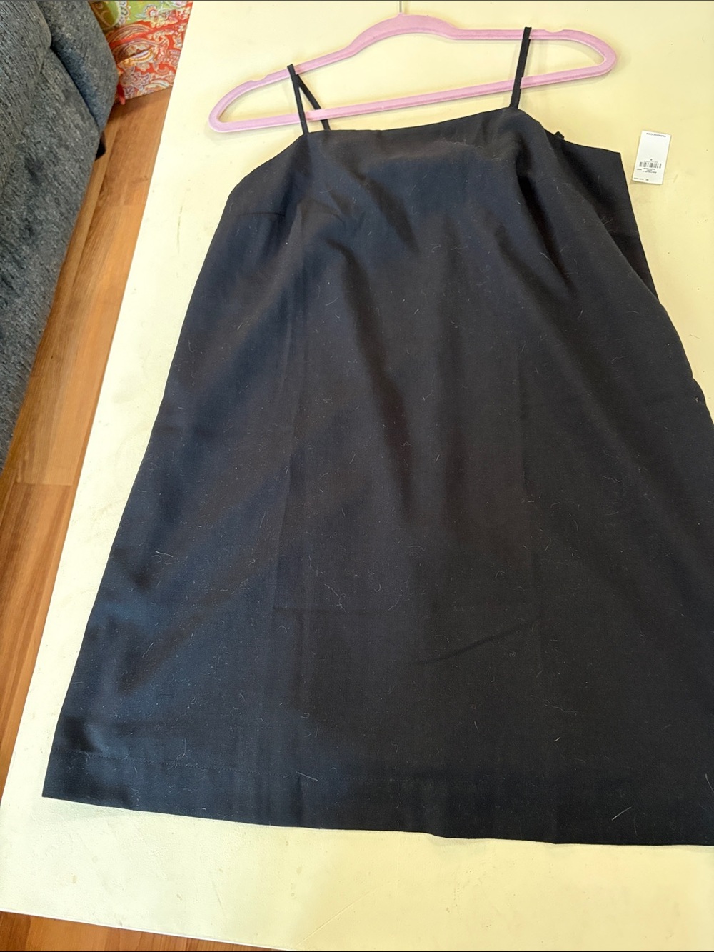 Old Navy Black A-Line Slip Dress with Spaghetti Straps